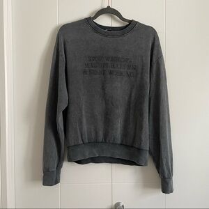 Zara washed oversized graphic sweatshirt